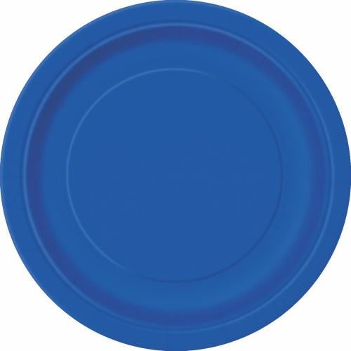 20pk Small Royal Blue Paper Plates